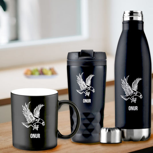 Insulated Travel Mug | Engraved Travel Drink Set