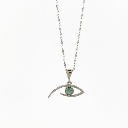 925 Sterling Silver Eye Necklace