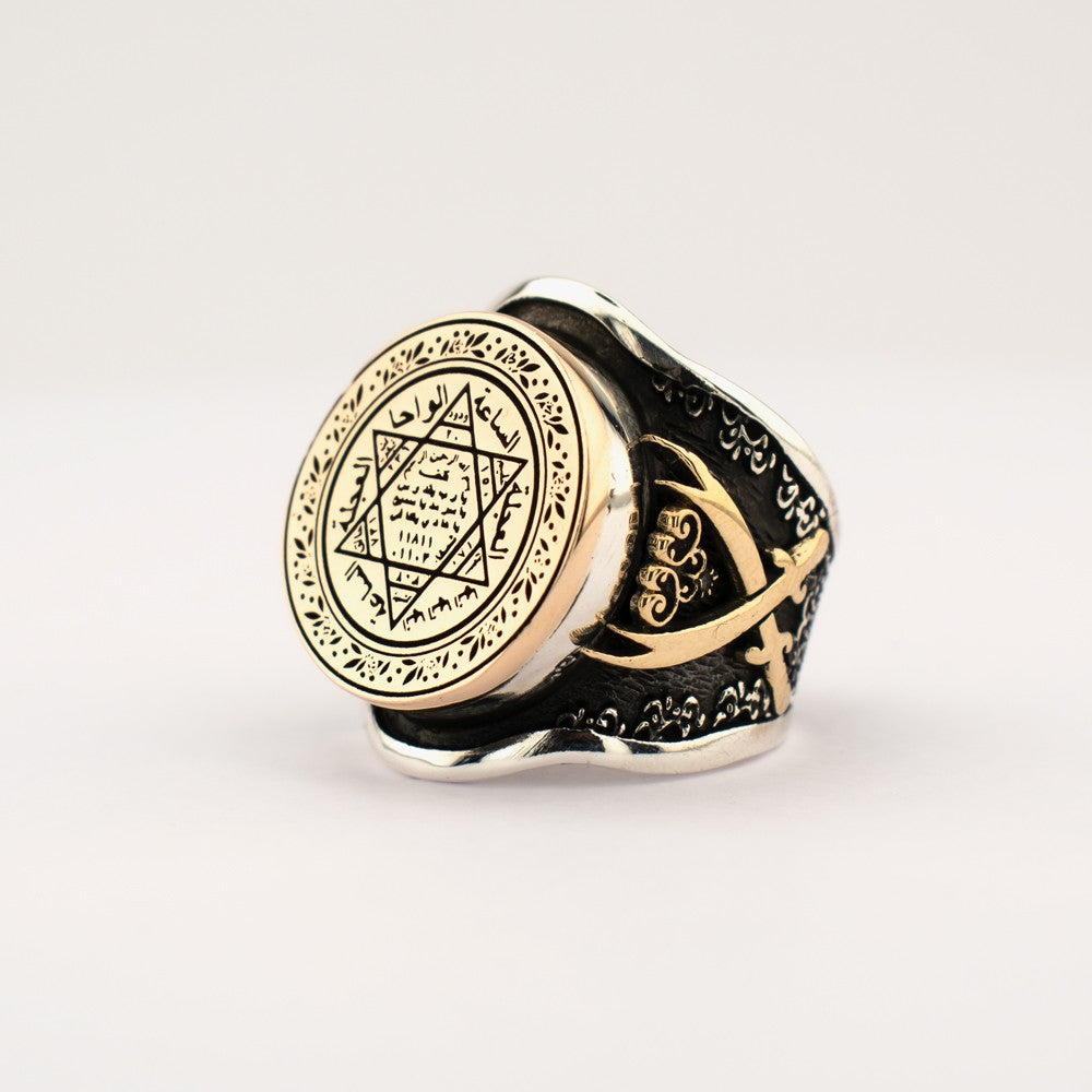 Solomon's Seal Silver Ring