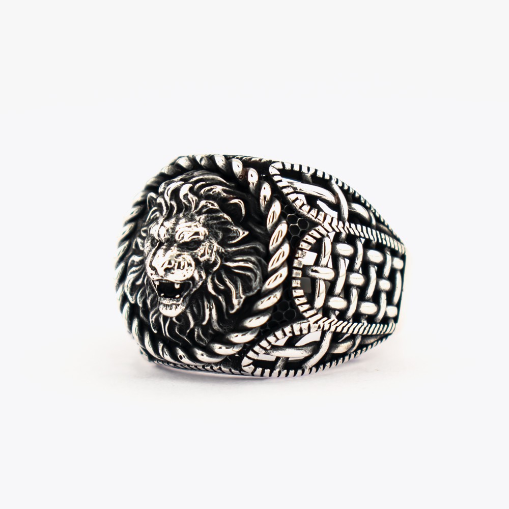 Lion Figured 925 Sterling Silver Ring