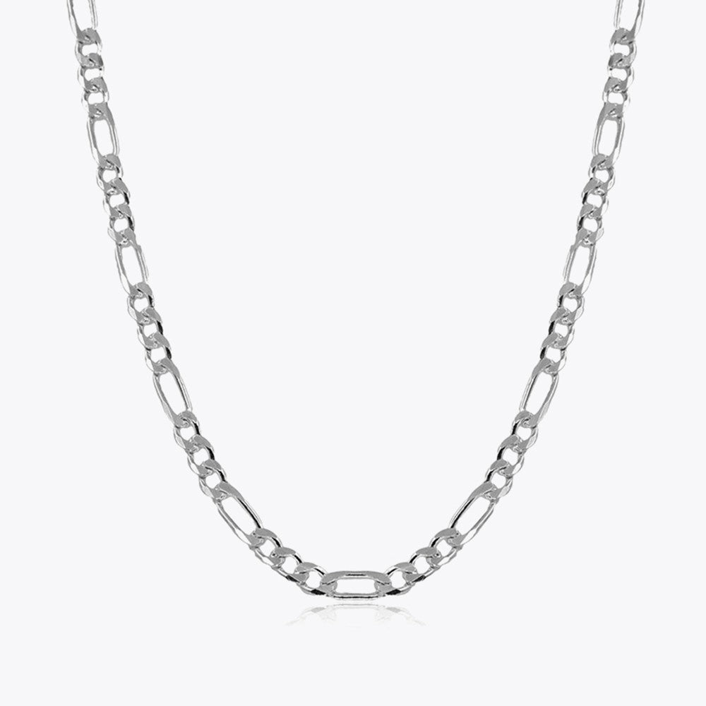 Figaro Chain Necklace 7,5 mm - 925 Sterling Silver