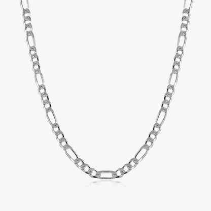 Figarokette 7,5 mm - 925 Sterling Silber