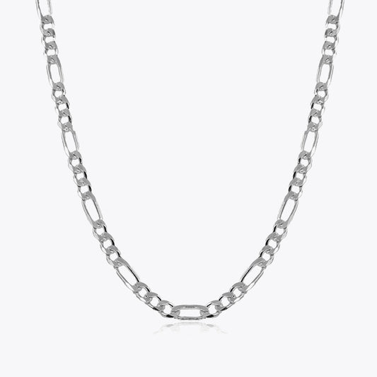 Figarokette 7,5 mm - 925 Sterling Silber