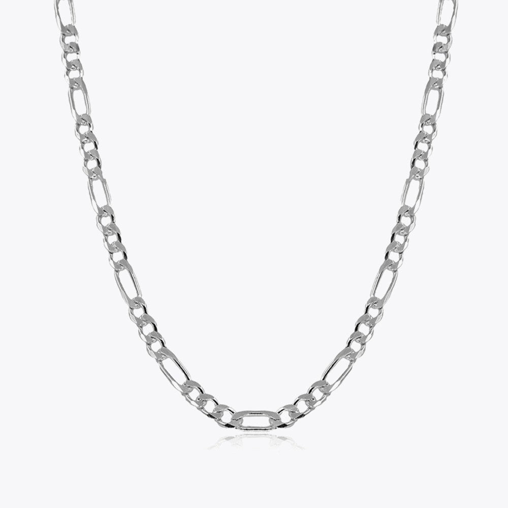 Figaro Chain Necklace 6,5 mm - 925 Sterling Silver