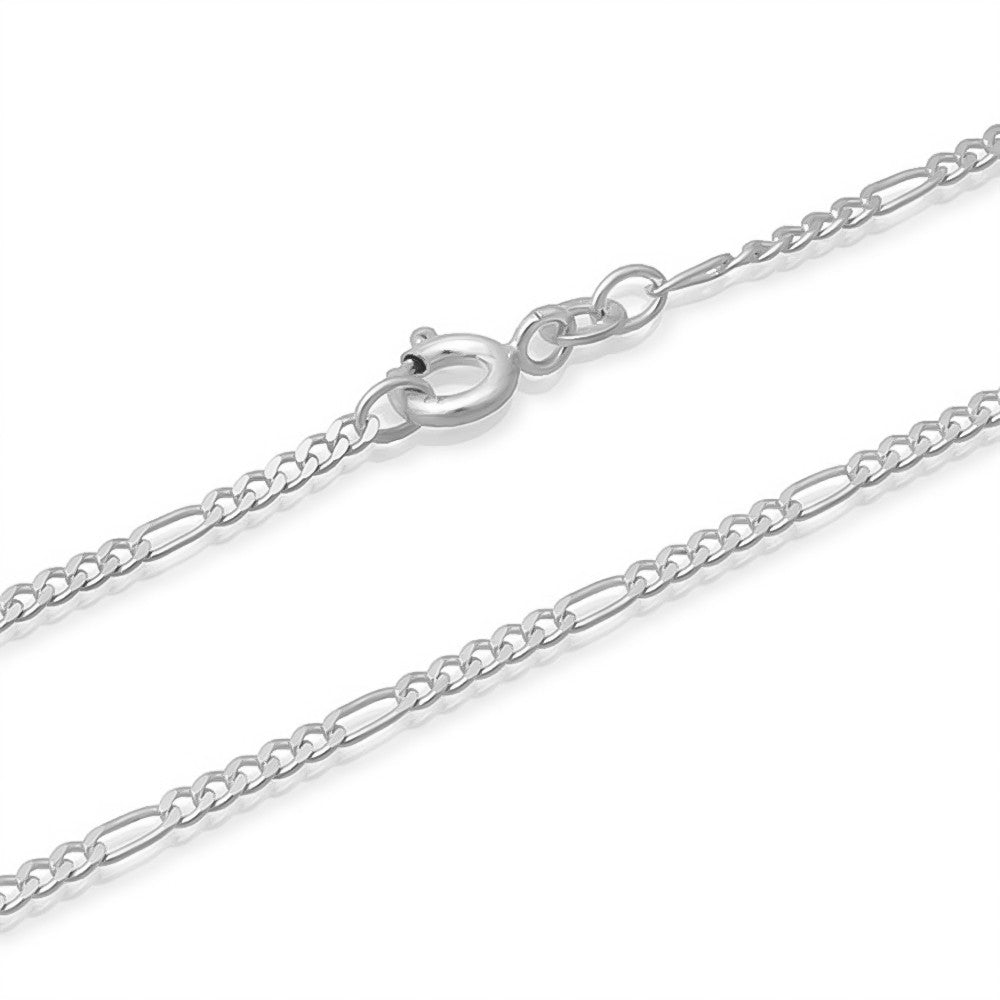 Figaro Chain Necklace 2,2 mm - 925 Sterling Silver