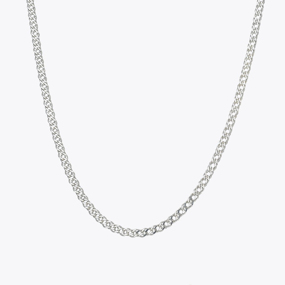 Curb Chain Necklace 2,3 mm - 925 Sterling Silver