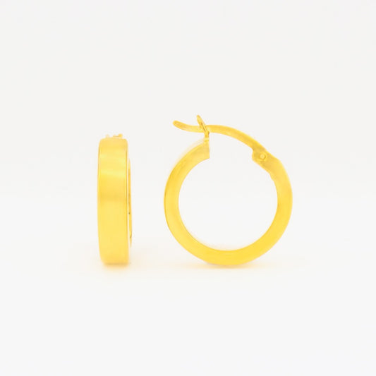 Hoop Earrings - 925 Sterling Silver - 16 mm