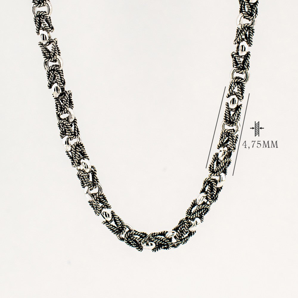 King Chain Necklace 4,7 mm - 925 Sterling Silver