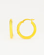 Ring Earrings - 925 Sterling Silver - 22 mm