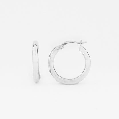 Boucles d'oreilles à anneau - 925 argent sterling - 22 mm