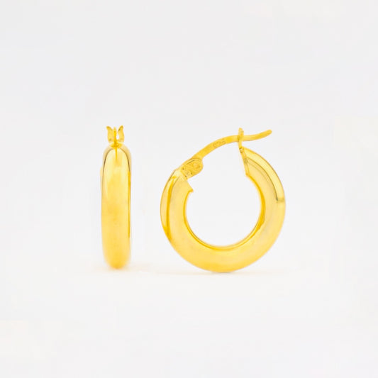 Hoop Earrings - 925 Sterling Silver - 18 mm