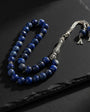 Fairy lapis letters silver tassel rosary
