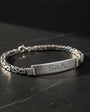 4 mm Name Bracelet with King Chain - 925 Sterling Silver