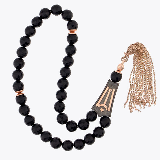 Onyx Stone Silver Tasbih