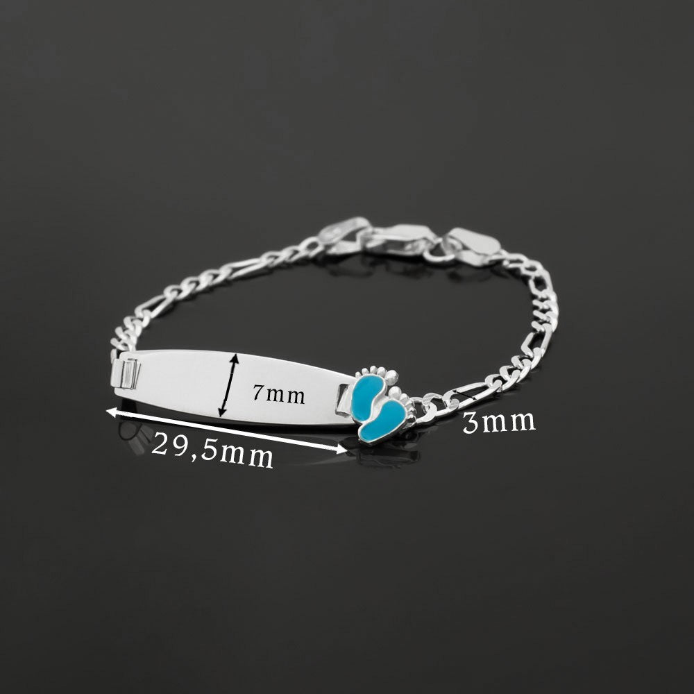 Personalisiertes Baby-ID-Armband | 925 Silber