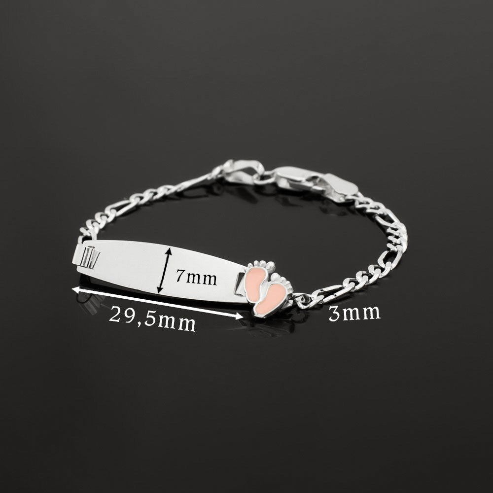 925 Silber Baby Namensarmband