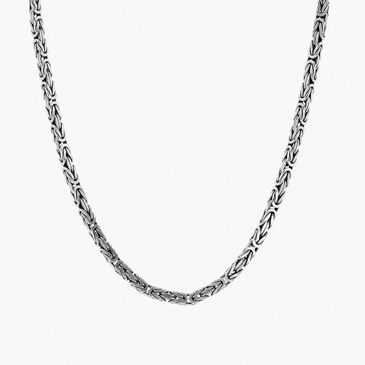 King Chain Necklace 4 mm - 925 Sterling Silver