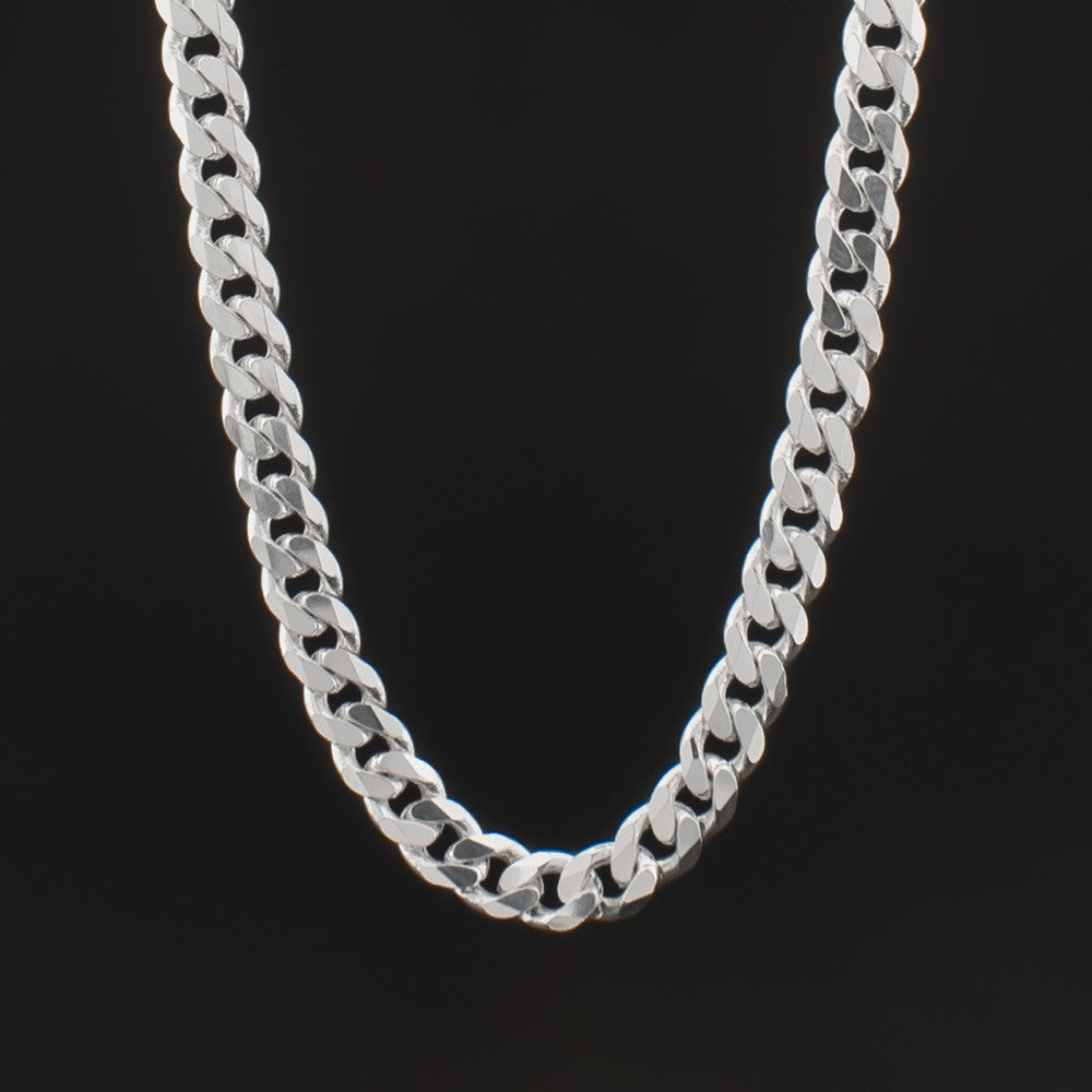 Cuban Chain Necklace 6 mm - 925 Sterling Silver