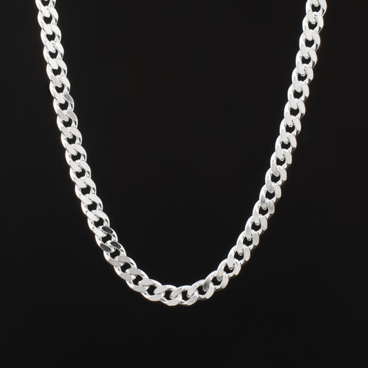 Kubanische Kette 4mm - 925 Sterling Silber