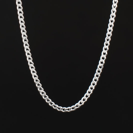 Cuban Chain Necklace 3 mm - 925 Sterling Silver