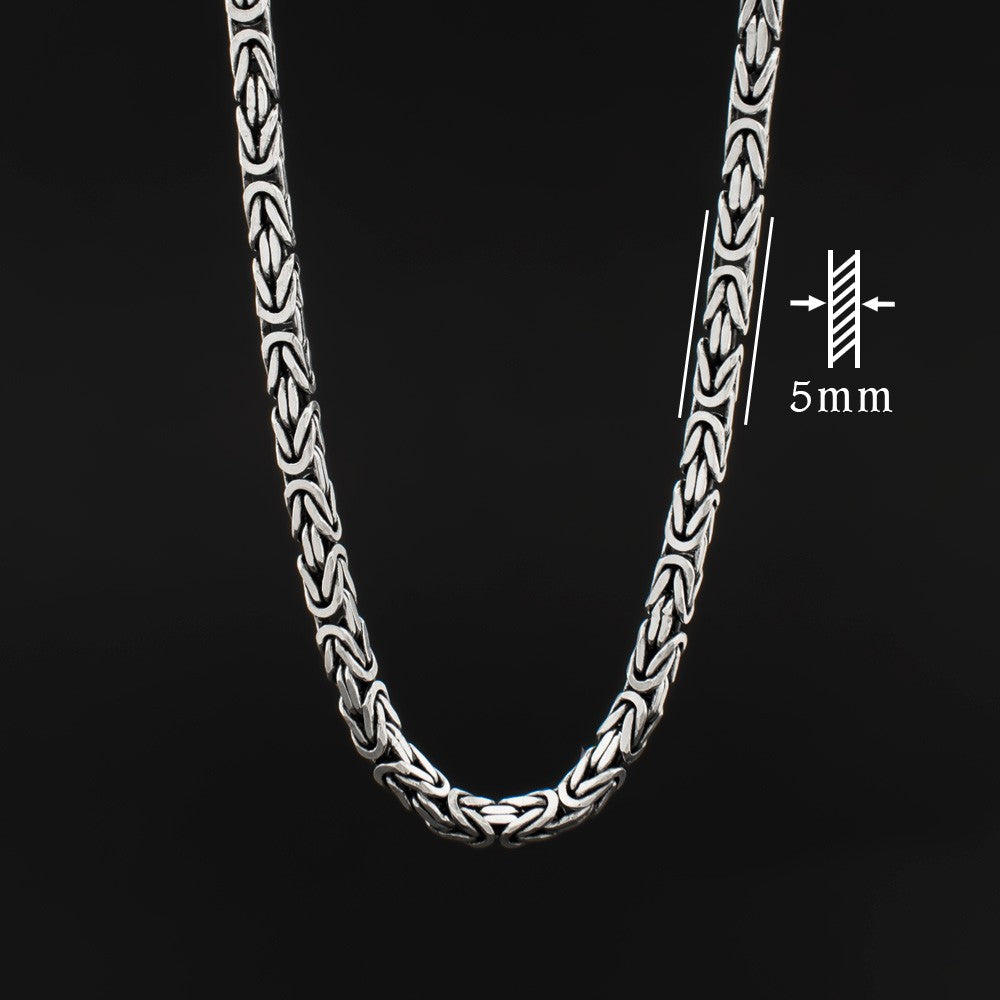 King Chain Necklace 5 mm - 925 Sterling Silver