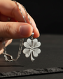 925 Sterling Silver Clover Necklace