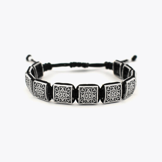 Makramee Armband für Männer aus 925 Silber