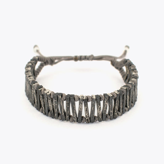 Makramee Armband für Männer aus 925 Silber