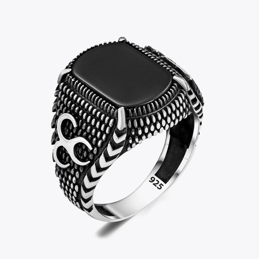 Onyx Stone 925 Sterling Silver Ring