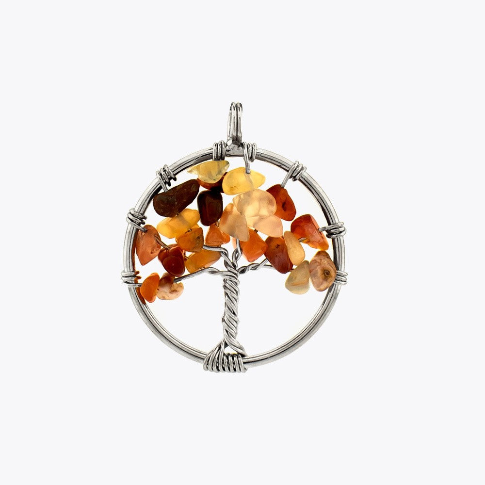 Agate Tree of Life Necklace