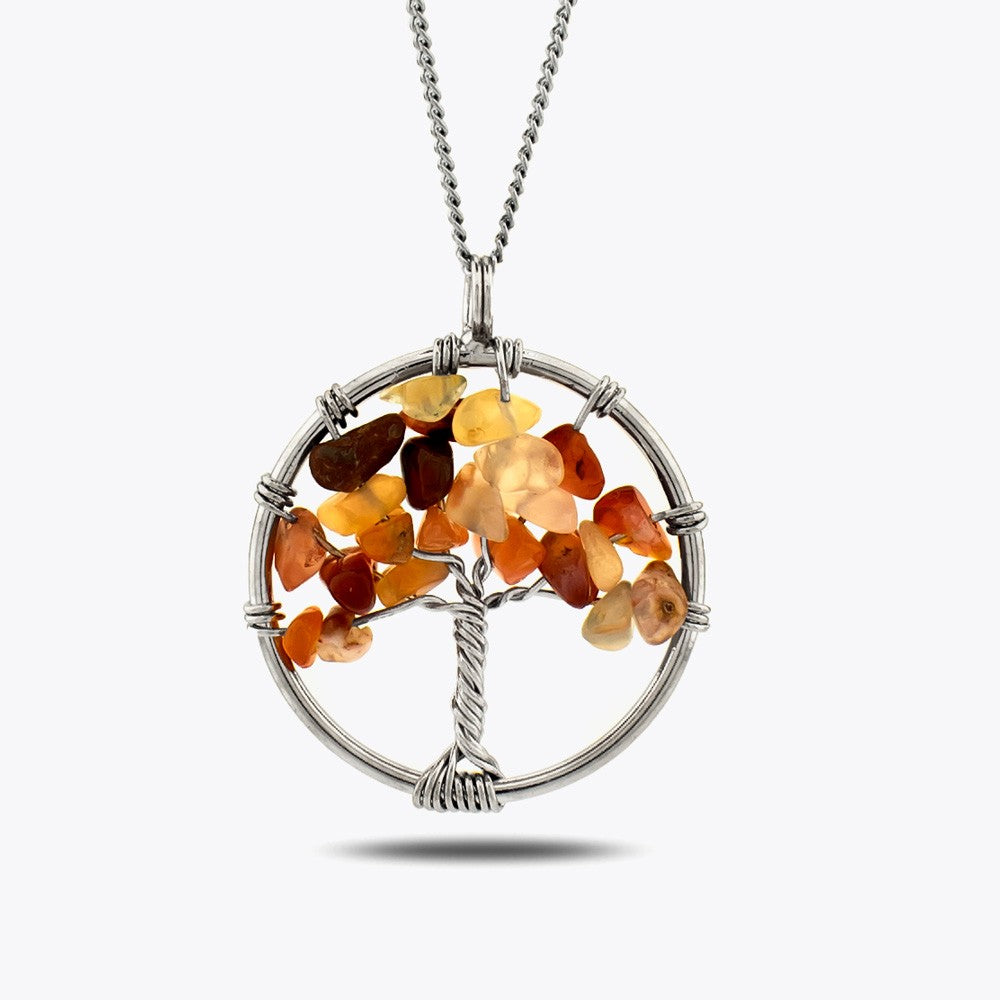 Agate Tree of Life Necklace