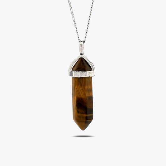 Tiger Eye Natural Stone Necklace