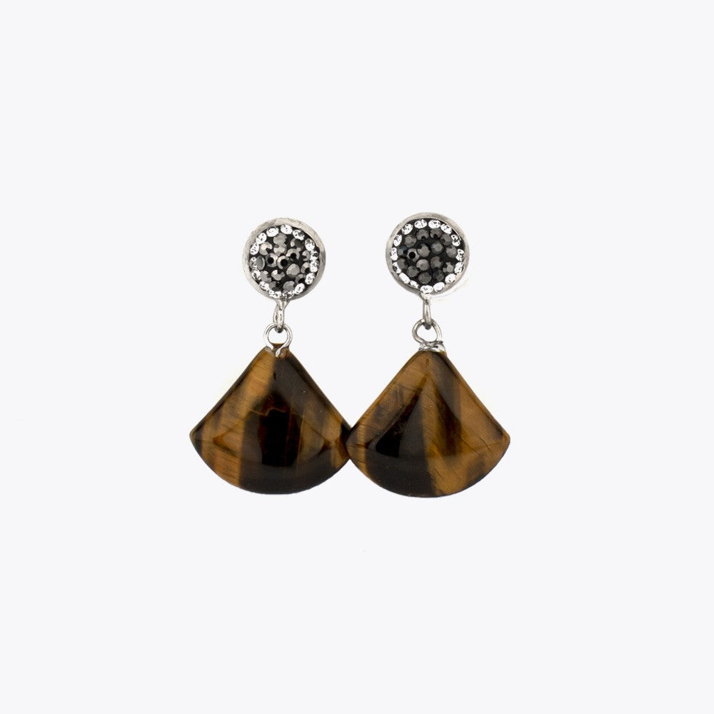 Tiger Eye Natural Stone Earrings