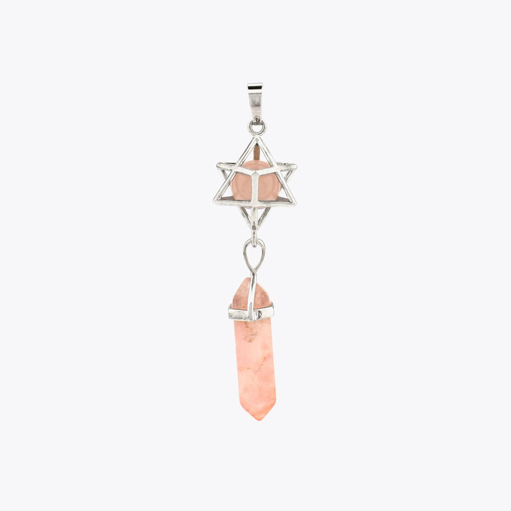 Rose Quartz Natural Stone Necklace