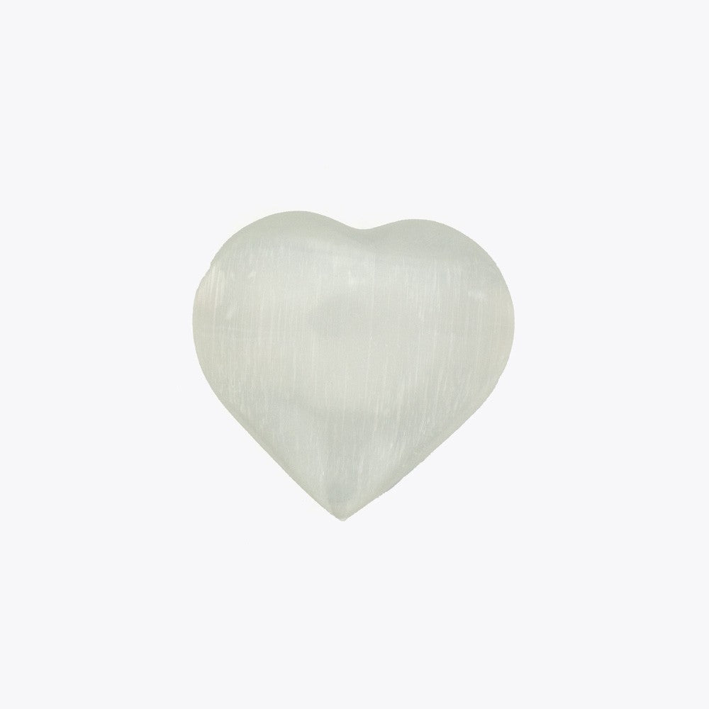 Selenit Heart Natural Stone