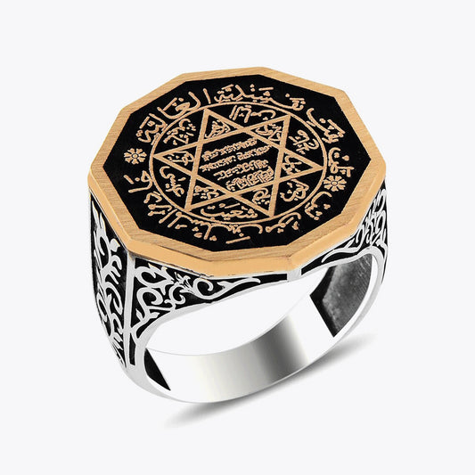 Solomon's seal 925s Silver Ring