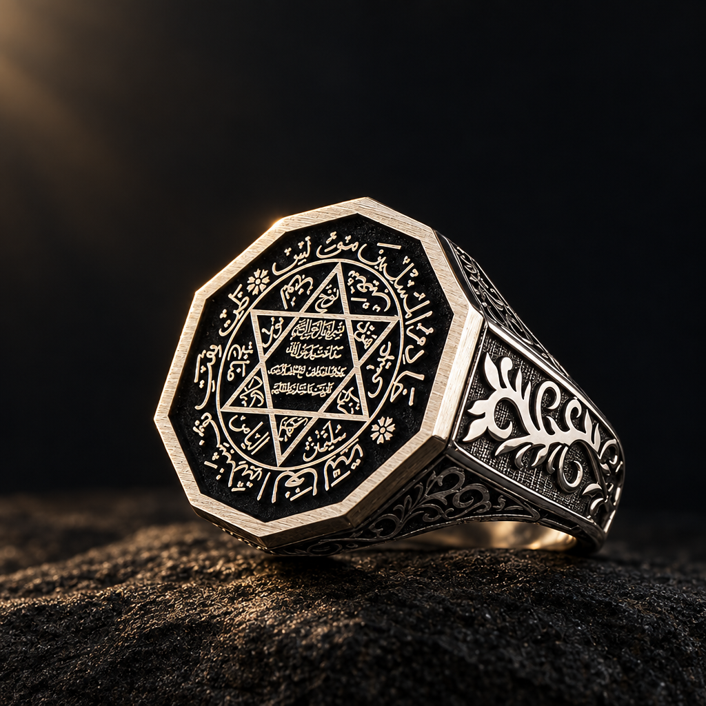 Seal süleyman 925 sterling silver ring