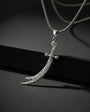 Collier argenté pour hommes de l'épée Zulfikar
