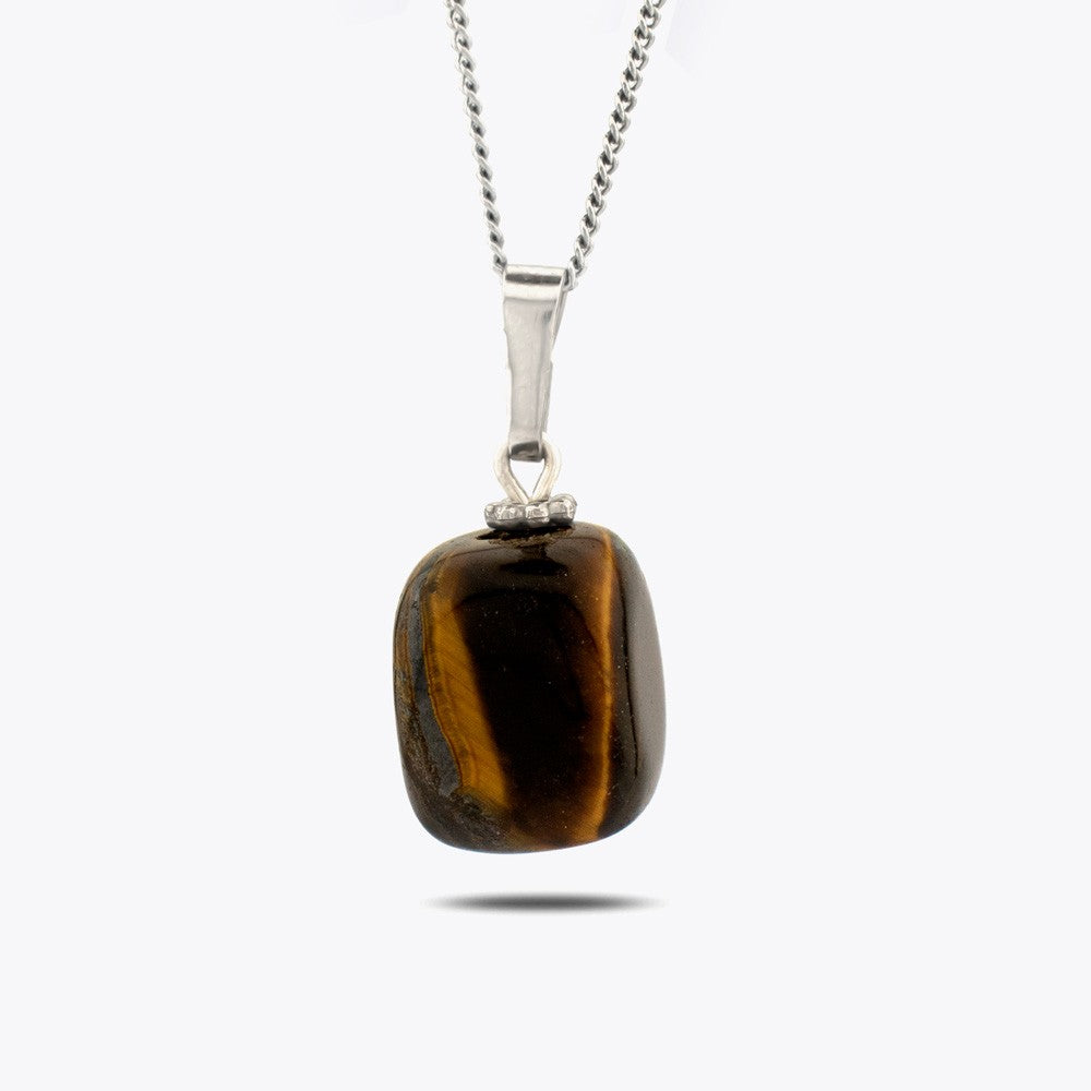 Tiger Eye Natural Stone Necklace