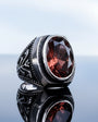 ZULTANIT STONE SILVER MEN'S RING