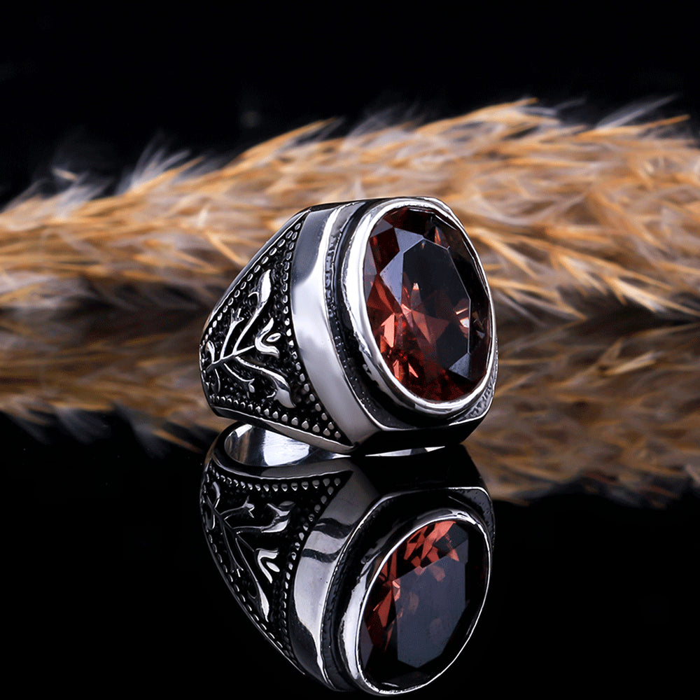 Zultanite Stone Silver Men's Ring