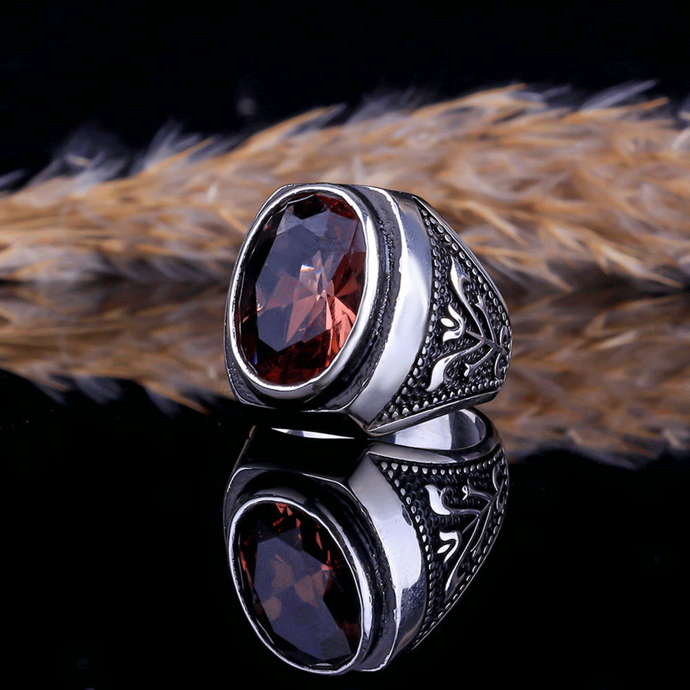 Zultanite Stone Silver Men's Ring