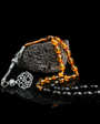 1000 Sterling Silver Sweat Tassel Squeezing Amber Tesbih