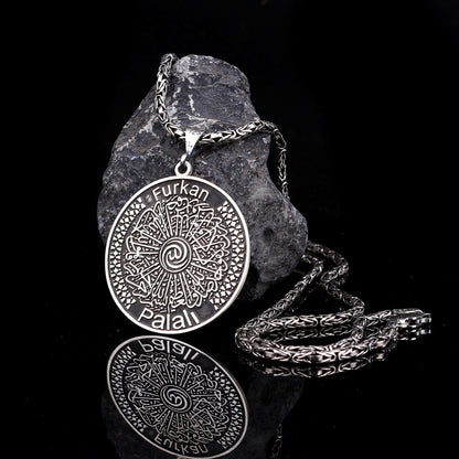 Nommé verse-el Kürsi Prayer Silver Collier