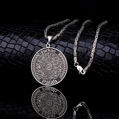 Nommé verse-el Kürsi Prayer Silver Collier