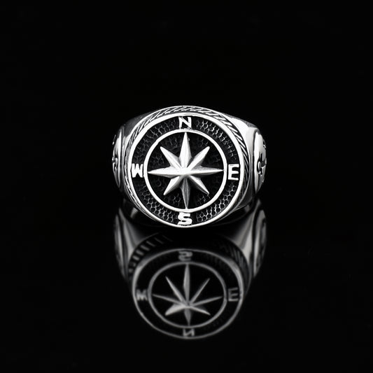 Compass 925 Sterling Silver Ring