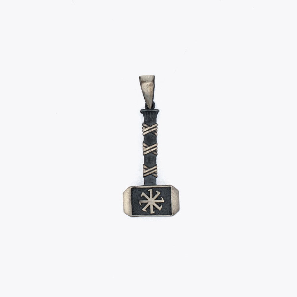 Thors Hammer 925 Sterling Silber Herren Halskette