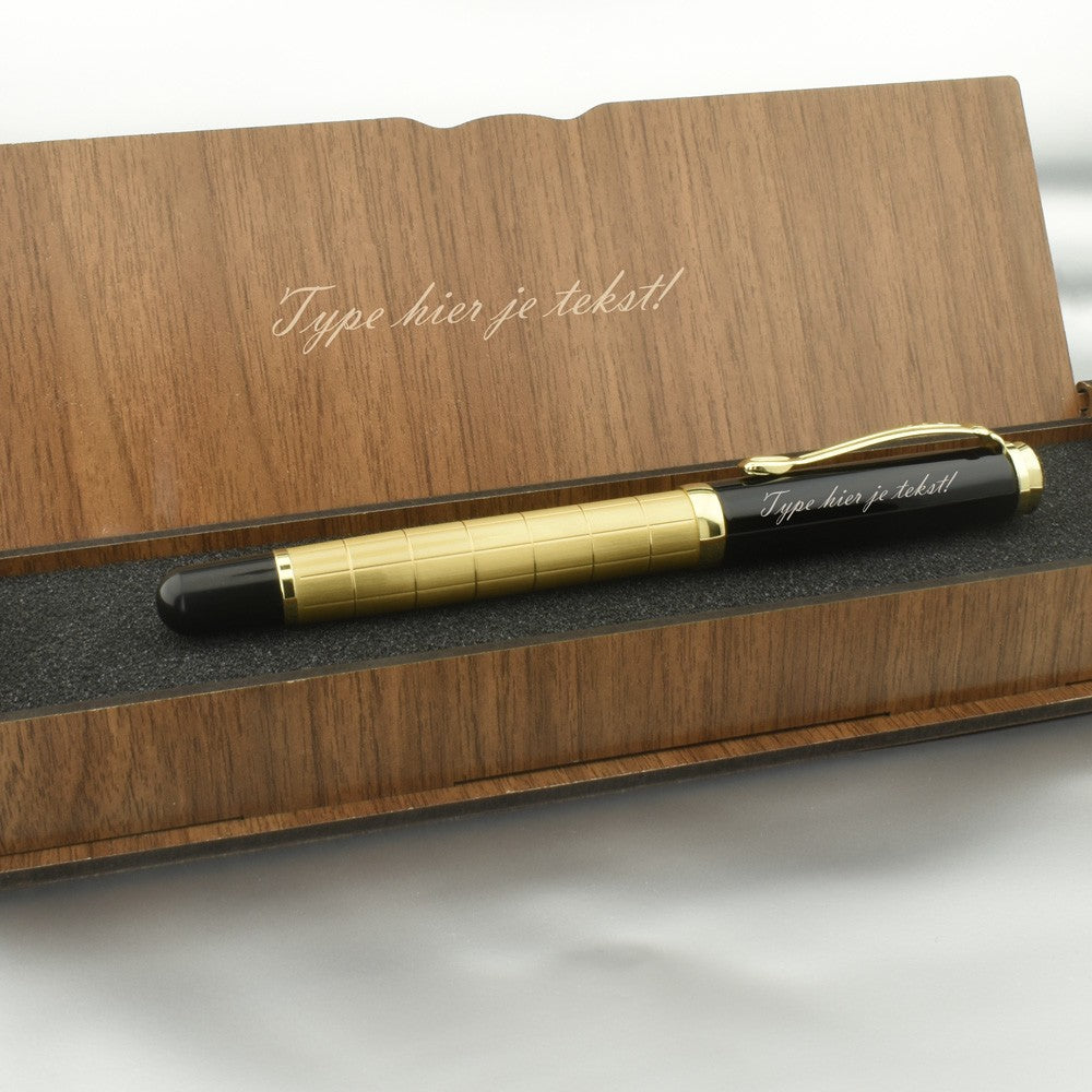 Personalised Pen in Personalized Wooden Case Set