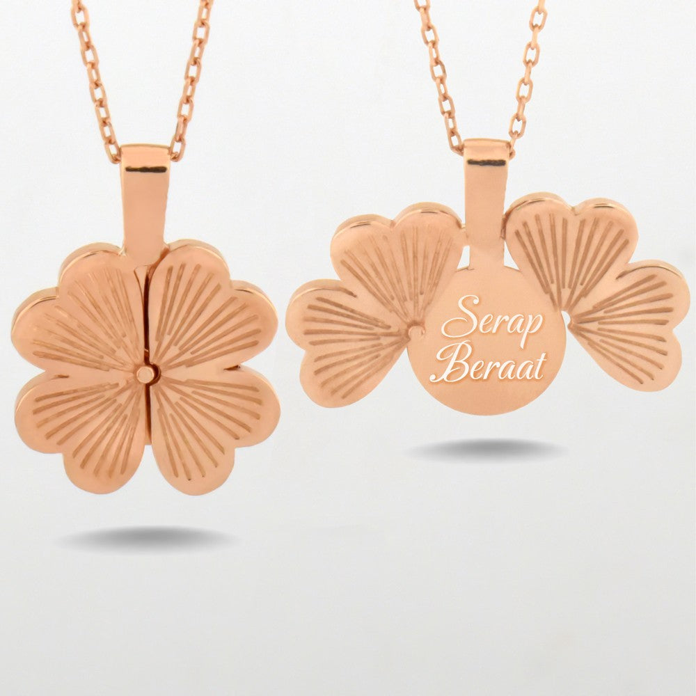 Clover Silver Name Necklace