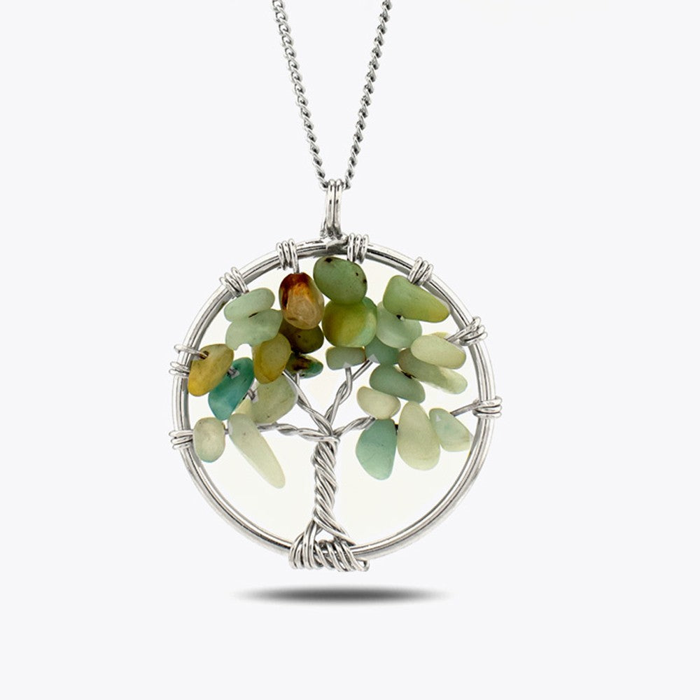 Amazonite Tree of Life Necklace